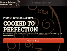 Tablet Screenshot of brownchicken-browncow.com